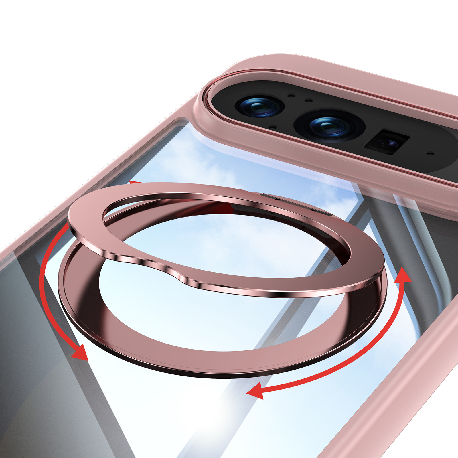 Magnetic Case For Google Pixel 10 Pro Xl With Rotating Kickstand_voghion.com