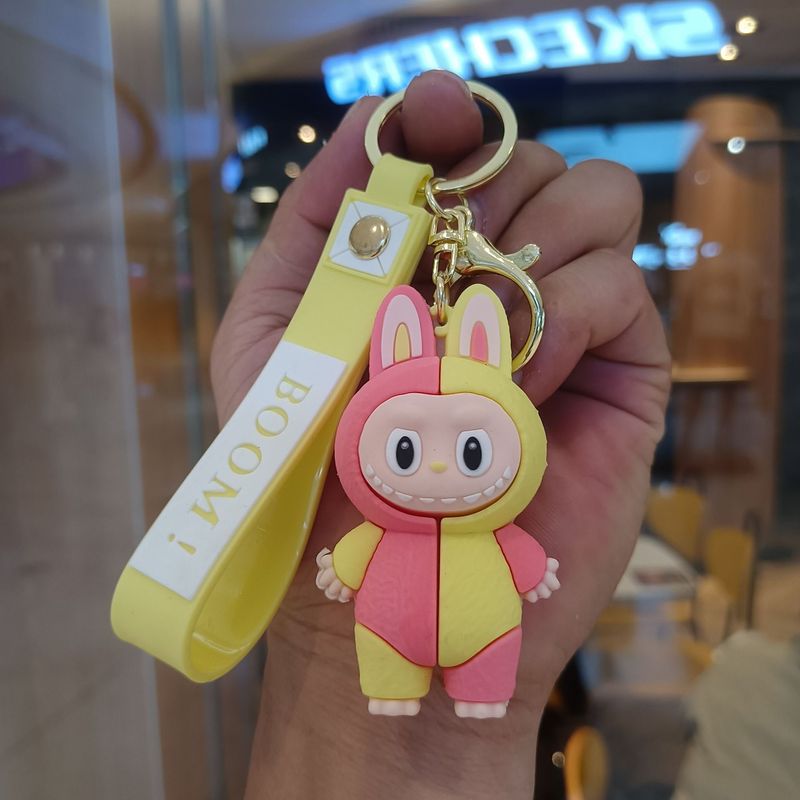 クリエイティブホットスタイルラブブキーホルダー漫画リトルシープペンダントおもちゃベビーグラバーかわいいキーチェーンリング卸売|undefined