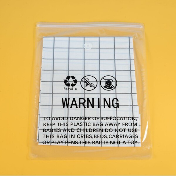 Cross-border Amazon warning clothing packaging bag clothing clothing…
