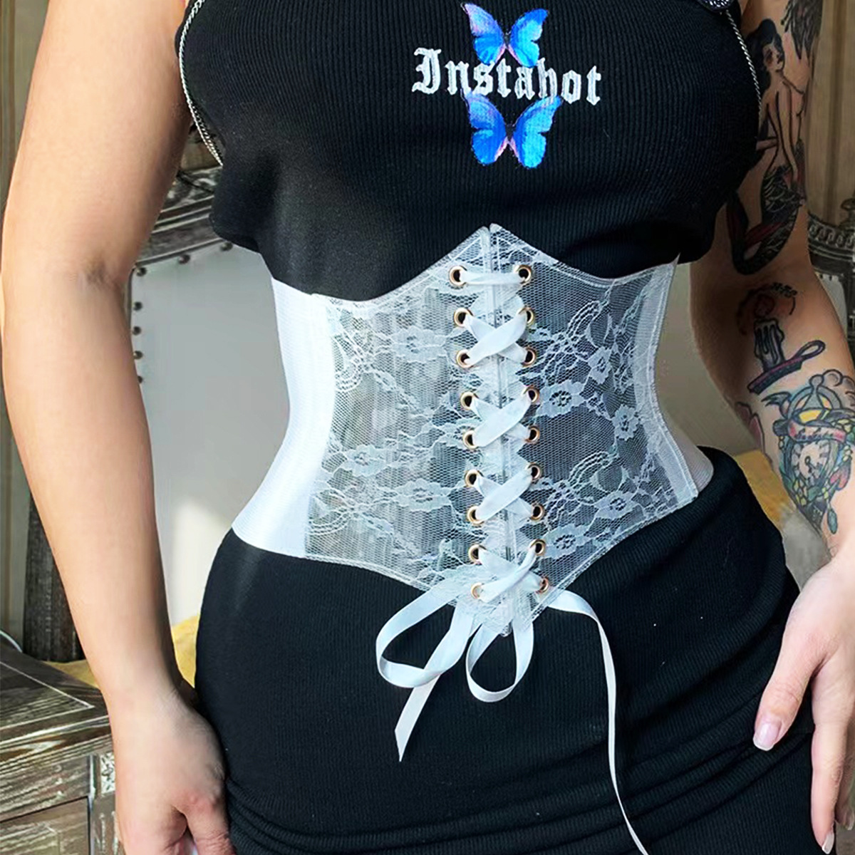 Simple Style Solid Color Woven Fabric Women's Corset Belts display picture 2