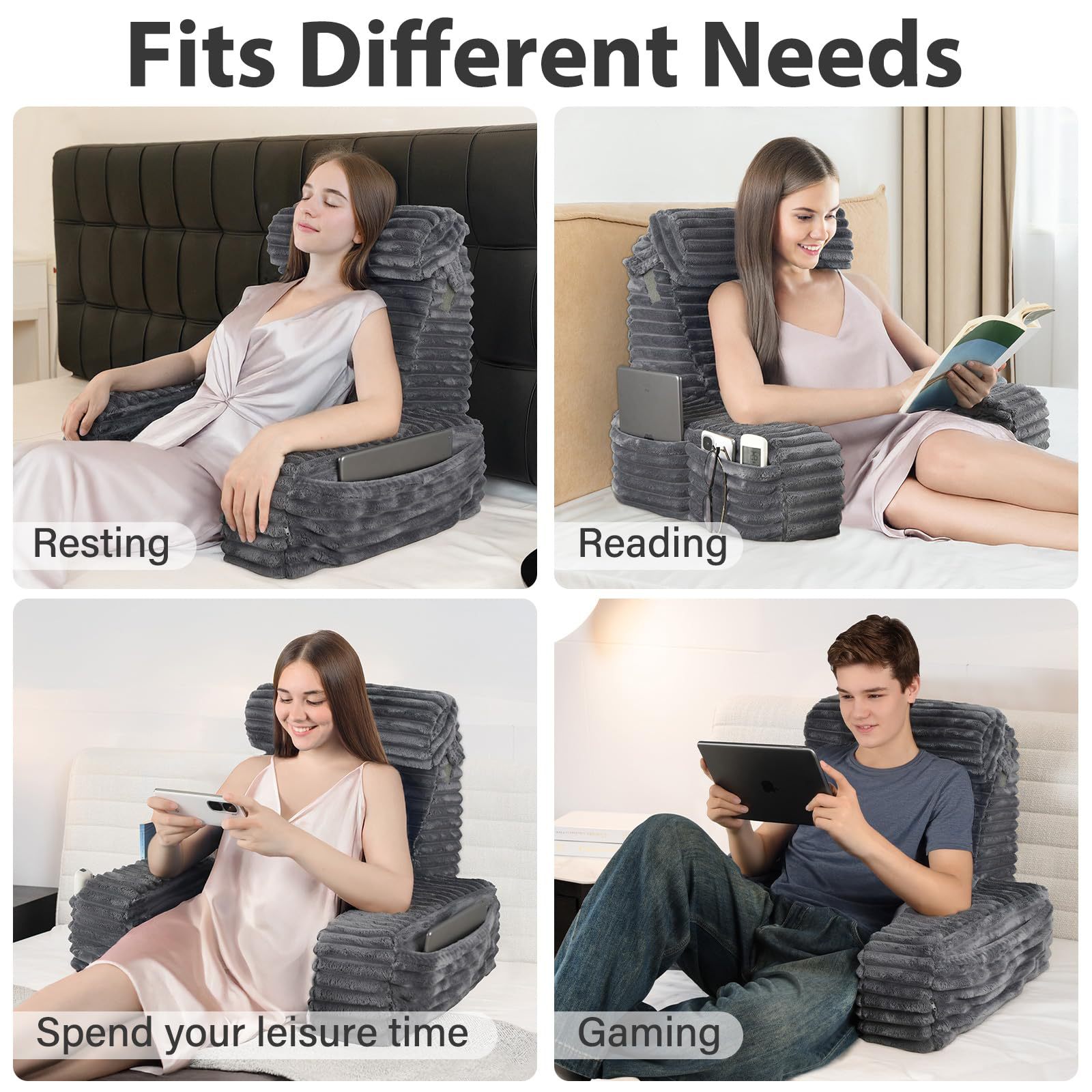 almohada de lectura para adultos almohada de esponja transfronteriza almohada de cama compresible almohada de protección de cuello y cintura almohada de lectura multipropósito