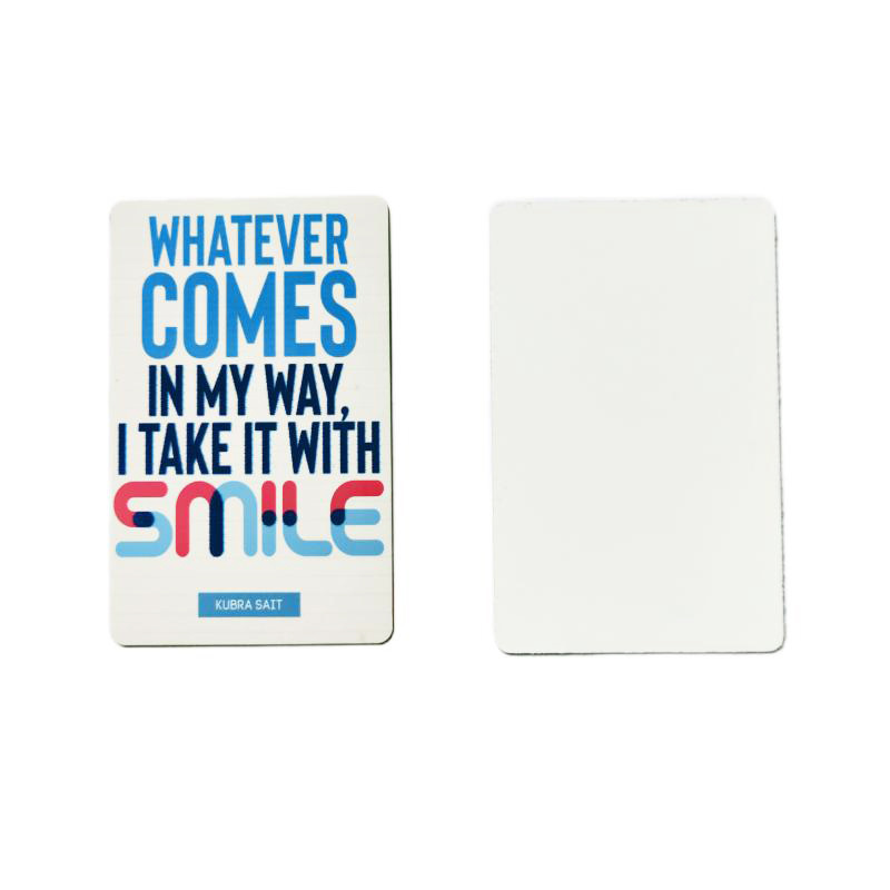 Cross-border thermal transfer aluminum blank business card 0.21mm sublimation double-sided white metal business card 86mmx54mm