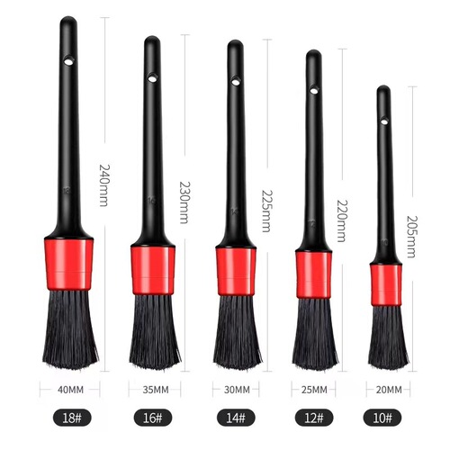 Detail Brushing Soft Bristle Cleaning Tool Car Motorcycle Deep Cleaning Beauty Supplies Car Wash Brush Set of Five