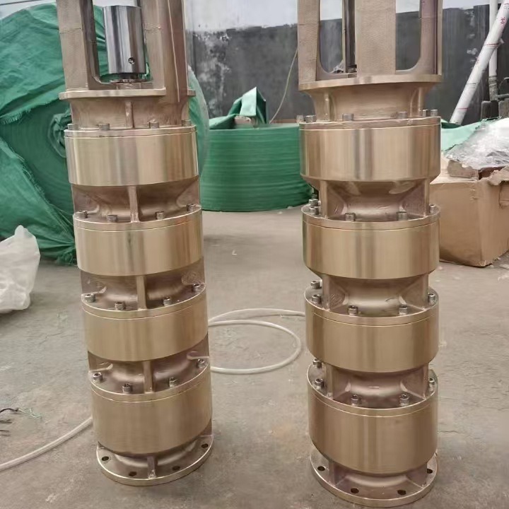 Bomba de pozo profundo de desalinización de agua de mar de material de bronce de tungsteno de aluminio de acero de doble fase 2507 bomba de aguas residuales de agua de mar