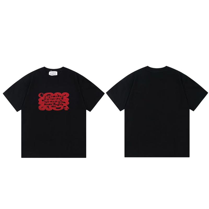 国境を越えたファッションのメイソンmargieraマギラプリントMM6純綿男女同一タイプtシャツの代理|undefined