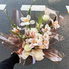 Crystal Love Colored Cellophane Waterproof Thickened Wrapping Paper Special Material for Flower Shop Flower Bouquets and Flower Arrangements