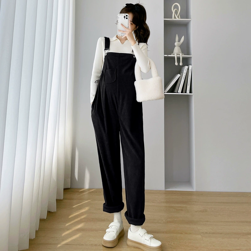 ВеснаOverall для беременных, вельветовые брюки, (Физика), плюс размер