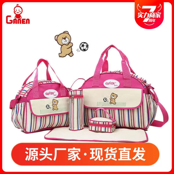 New Style Striped Crossbody Mummy Bag Multi-Functional Large Capacity Bag for Production