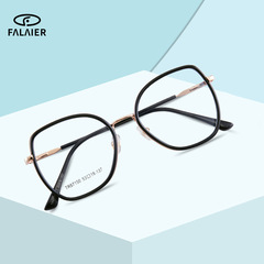 87150 幾何TR90眼鏡框 防藍光眼鏡 復古金屬眼鏡架 歐美女眼鏡框