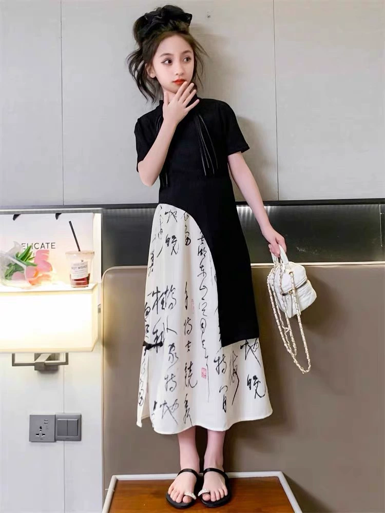Cloth, summer set, cheongsam, Chinese style
