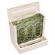 Rabbit eating pot grass rack food trough fixed hanging anti-ripping chinchilla guinea pig built-in plastic grass box a hair