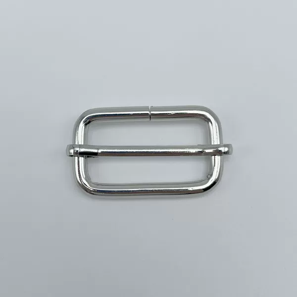 Half inch square buckle cored silver