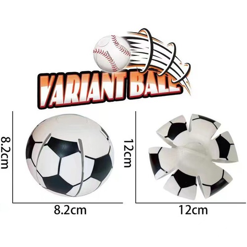 Cross-border outdoor elastic stepping ball magical flying saucer transforming ball small elastic ball football basketball sports toy