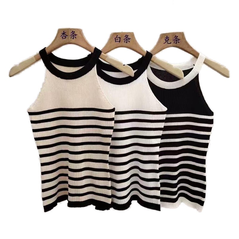 Knitted summer base tank top