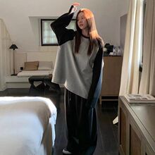 简约爆款睡衣女秋冬季2024新款甜美学生女士慵懒风家居服爆款套装