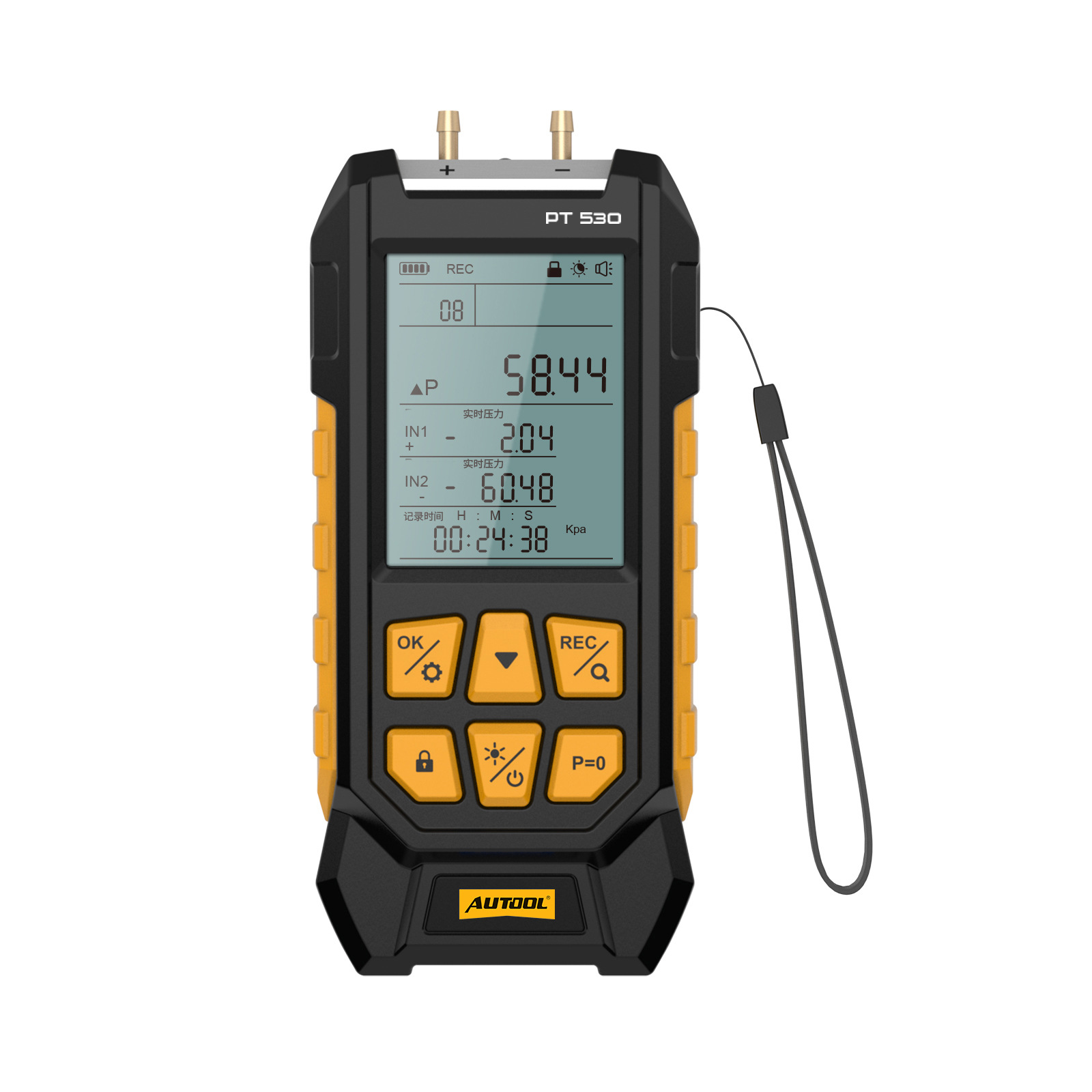 AUTOOL PT530 manómetro de presión negativa pantalla digital detector electrónico manómetro micromanómetro manómetro de presión diferencial de sala limpia