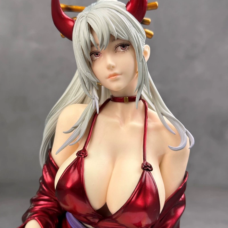 Фигура из серии One Piece в кимоно Yamato большая поза на коленях красивая девушка Yamato аниме GK модель декоративная штука оптовая