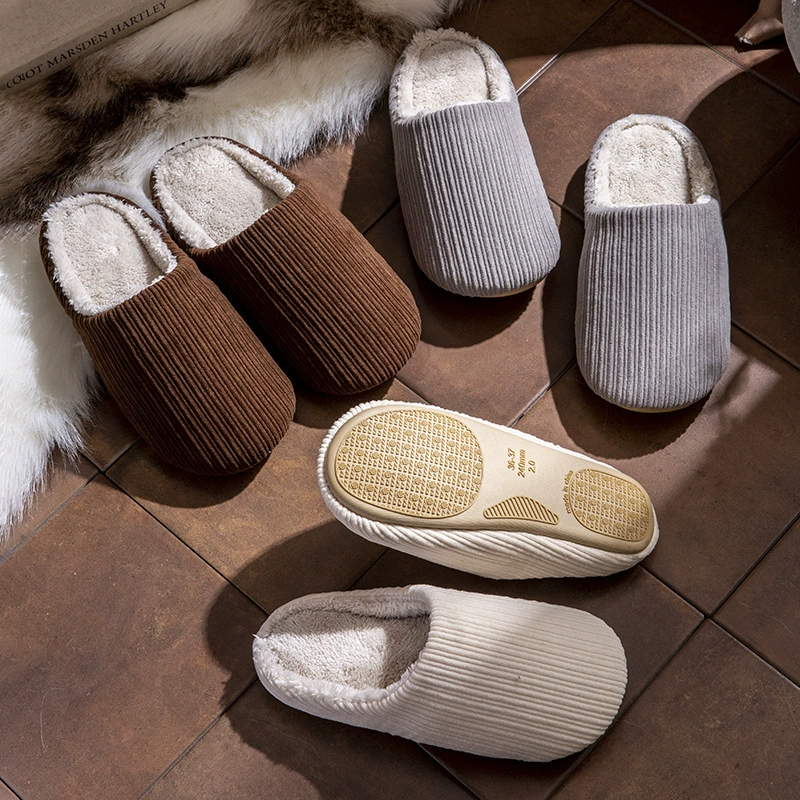 Бесшумные тапочки в японском стиле женские зимние дома нескользящие мягкие подошвы