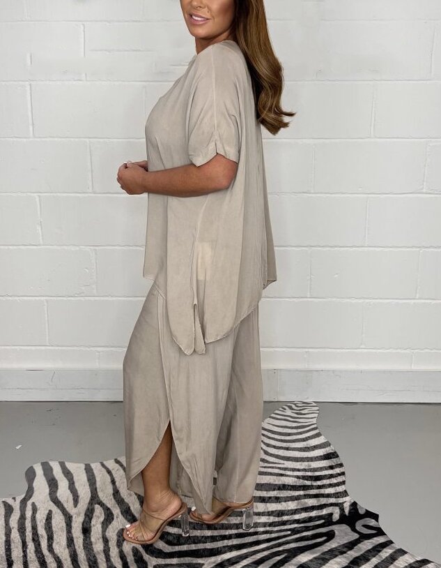 2024 Independent Station Cross-Border Hot Item Women's Fashion Casual Loose Plus Size Set Foreign Trade European_ecoleips.com