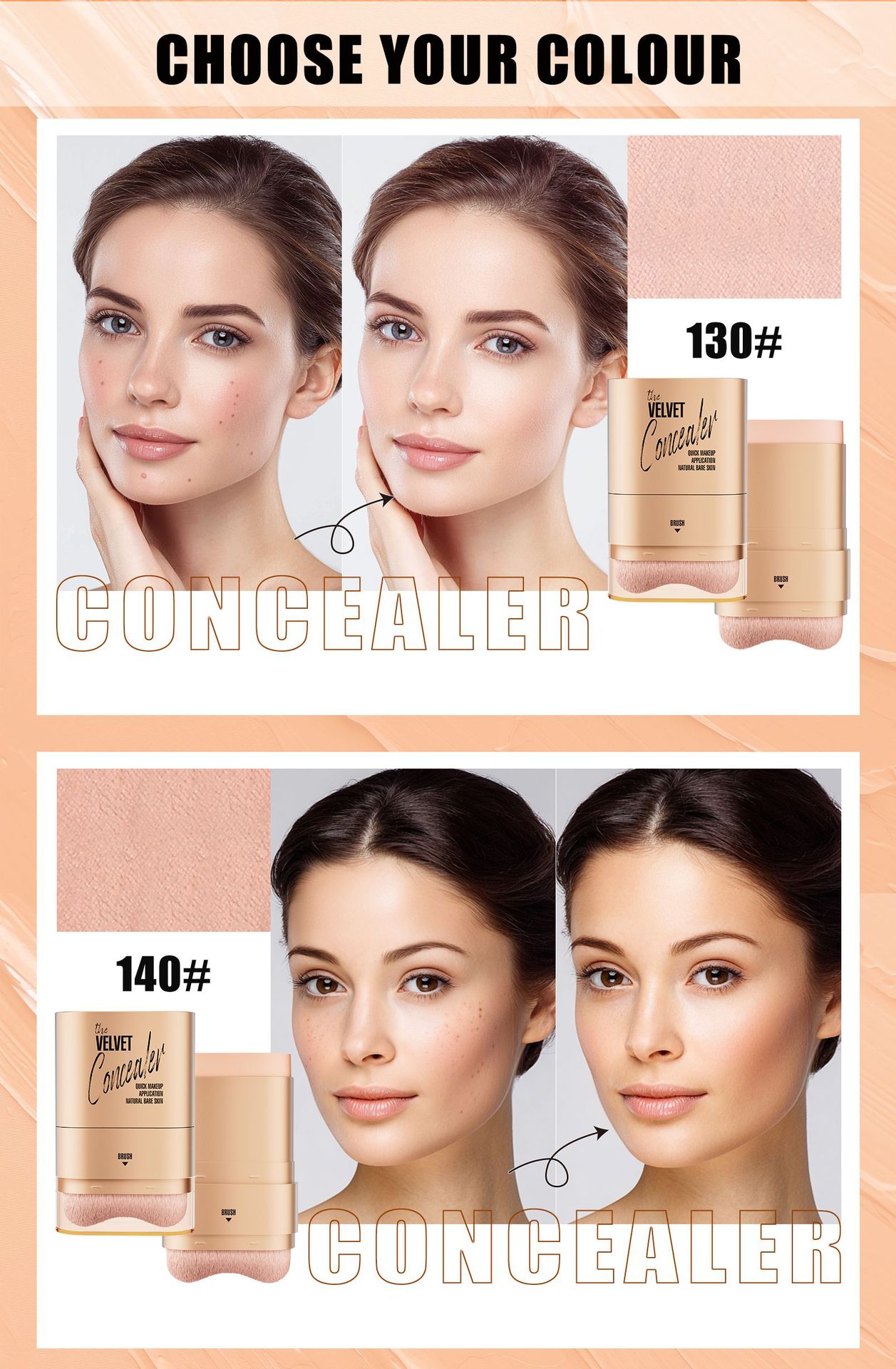 Hellokiss Eraser Abdeckstift Doppelseitig Wasserfest Für Gesicht_voghion.com