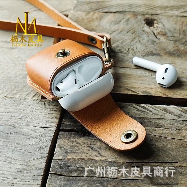 Japanese and Korean Popular Leather Bluetooth Headset Protective Case for Elite7Pro AirPods 3rd Generation Protective Case