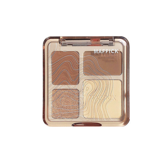 Xiaohongshu same style Maffick four-color repair plate beginner matte highlight three-dimensional brightening comprehensive repair plate