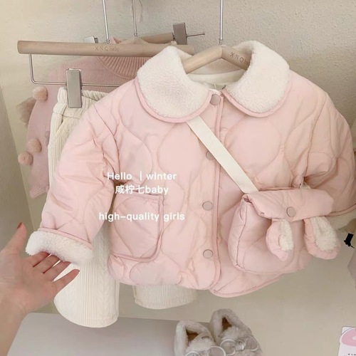 Women's Cotton Padded Jacket Winter Outwear with Fleece and Cotton Children's Cotton Coat Toddler's Winter Coat New Baby Warm Winter Clothing