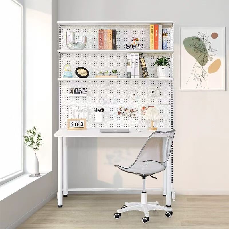 Metal pegboard, popular desk, student-friendly, magnetic, floor-standing bookshelf, suitable for gaming, home use, affordable, for girls, supermarket, refrigerator