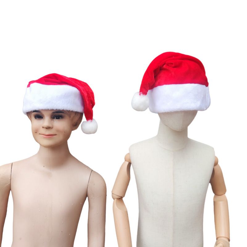 子供のクリスマスの服クリスマスのマントクリスマスのショールのマントのサンタクロースの服の女性のベルベットのクリスマスの帽子|undefined