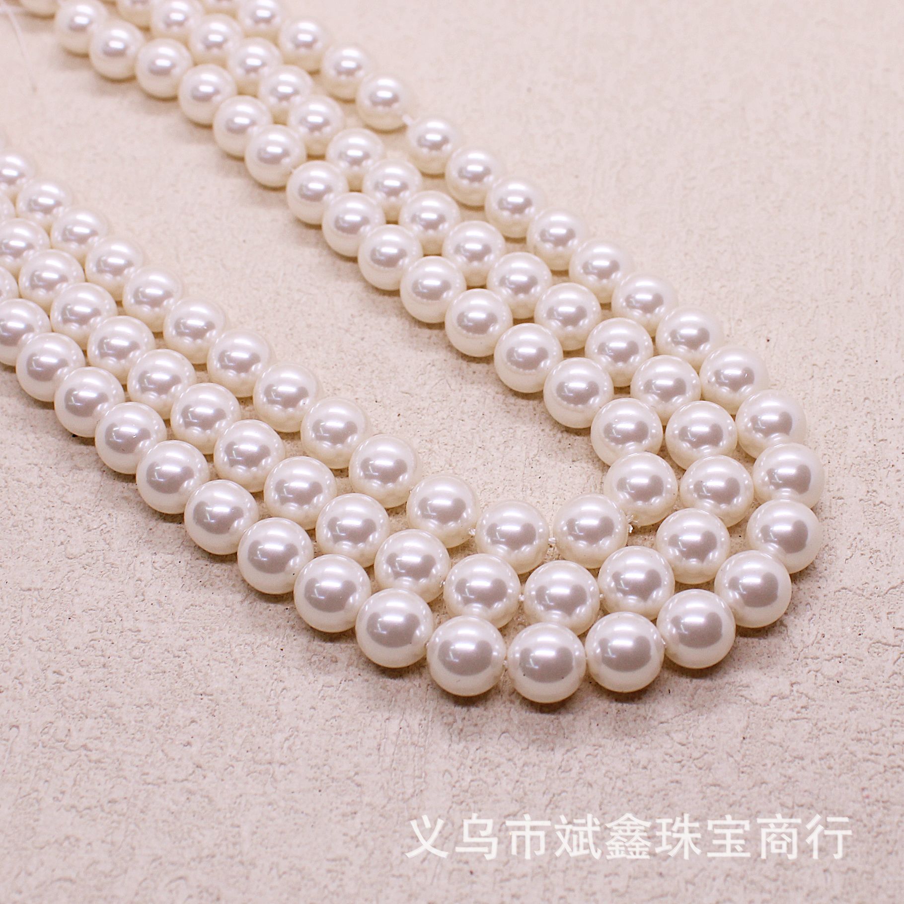 斌鑫ジュエリー7a高品質施家瑠璃真珠散珠直孔貝殻真珠diyアクセサリー部品バッチ