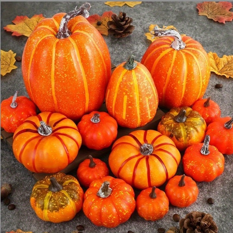 16PCS 노란 호박 세트