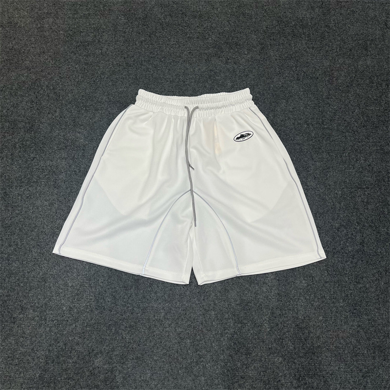 Marca de moda Alcatraz tira reflectante letra impresa camiseta de mangas cortas para hombres y mujeres callejera pantalones cortos casuales set Old Money Style