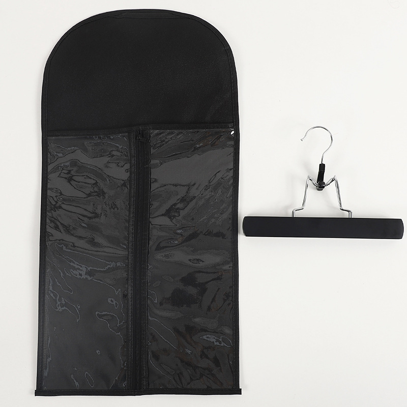 Bolsa de peluca en stock para enviar ganchos bolsa de almacenamiento transparente extensión de cabello percha de cabello bolsa de almacenamiento de cola de caballo image 7