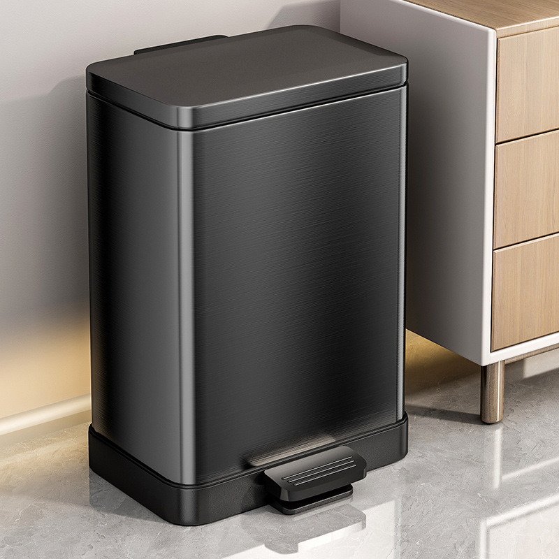 Basura de cocina doméstica gruesa con cubierta de gran capacidad especial baño sala de estar inodoro pie pie pedale