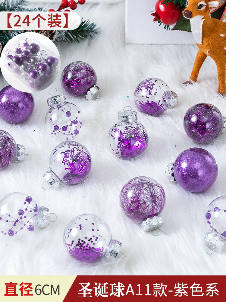 Bola pintada de Navidad Bola de perlas macaron galvanoplastia Bola brillante pintada Bola de forma especial colgante árbol de Navidad bola decorativa