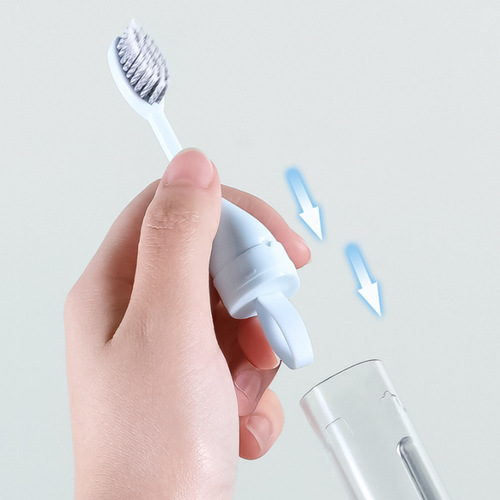 Travel Portable Toothbrush Toothpaste Integrated Storage Box Folding Soft Hair Orthodontic Teeth Correction Dedicated Set Carry-on 