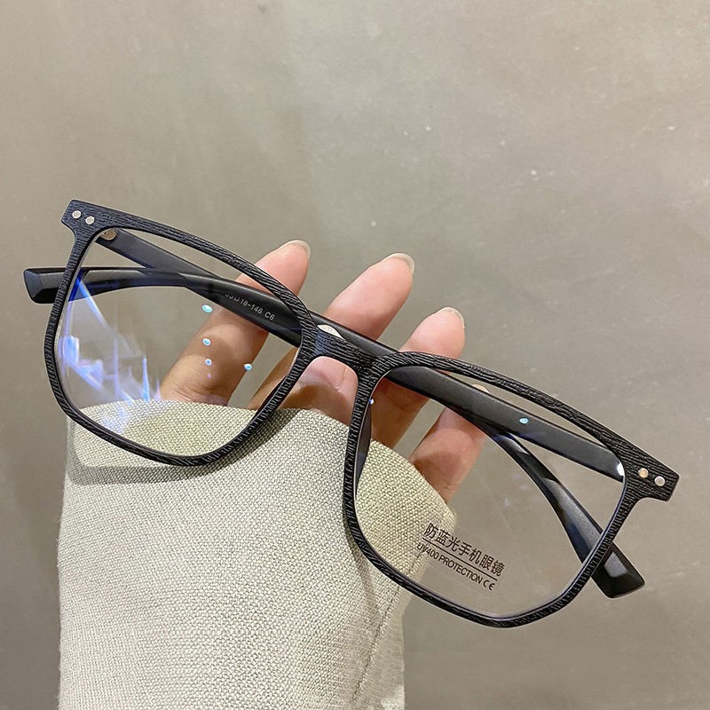 Gradient Anti-blue Glasses Plain Face Small Frame Glasses Instagram Popular Street Photoclap Korean Style Flat Glasses Free Shipping