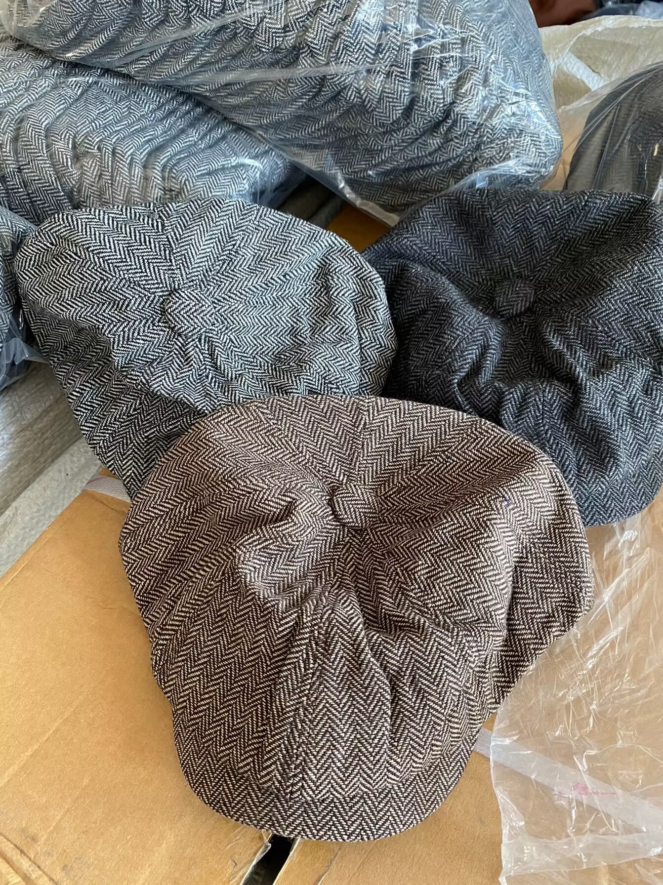 Unisex Herringbone octagon hat for men Newsboy Hat Retro forward hat beret tidal forward hat_voghion.com