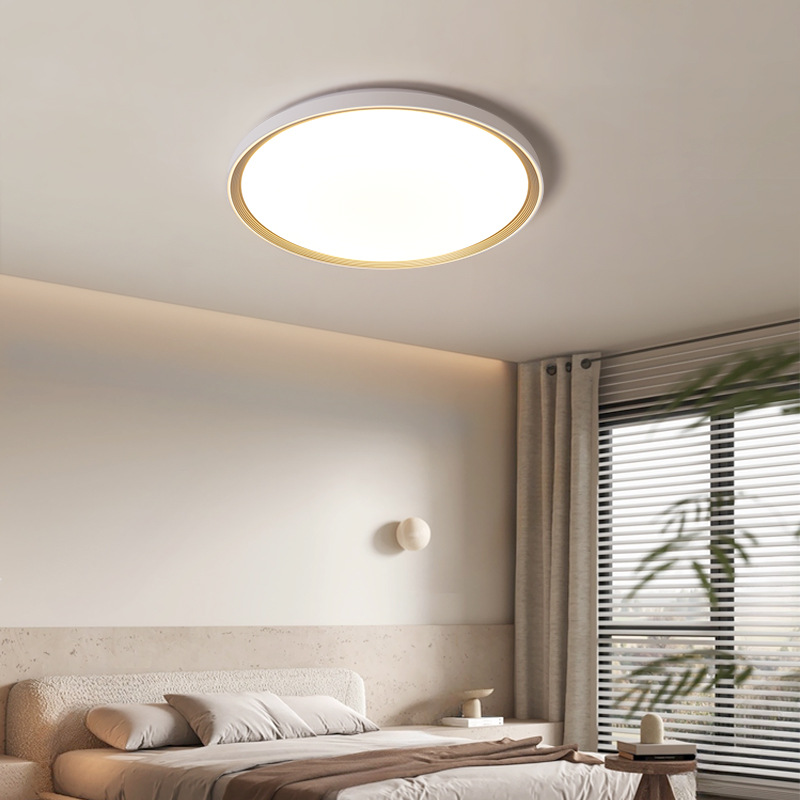 Luz de sala de estar moderna y simple atmósfera de espectro completo protector de ojos super delgada lámpara de techo led toda la casa combinación de lámparas