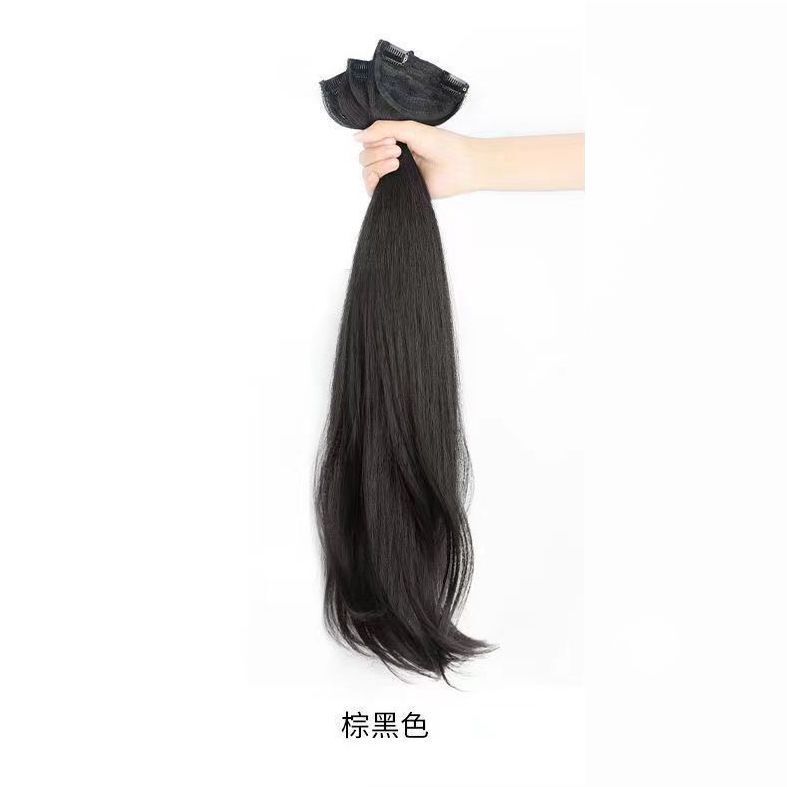 マイクロ巻きの長い髪の三枚式の髪の切れの女性のステルスがないことをシミュレーションします。|undefined