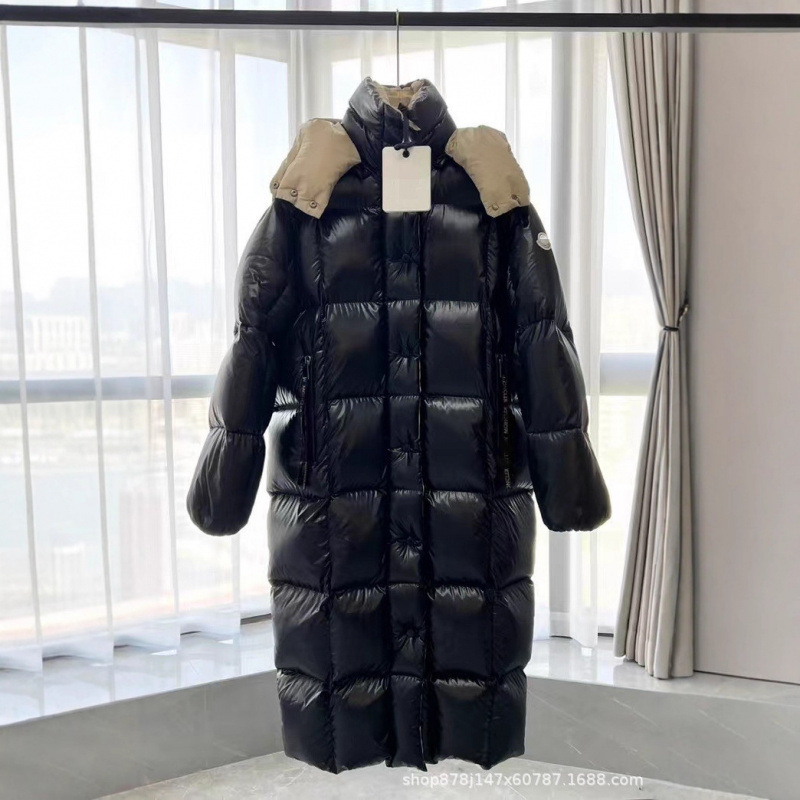 High-end Moncler down jacket, Moncler Song Qian long thick down coat, fashionable and trendy winter women's puffer jacket