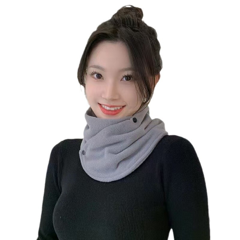メーカーの新商品のダブルロックの首の保護の首のカバーの男女の騎乗とベルベットの厚い防寒の保温の双ボタンのマフラー|undefined