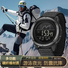 アウトドアスポーツウォッチメンズ防水発光多機能登山ウォッチ学生とティーンエイジャーのための見栄えの良い電子時計