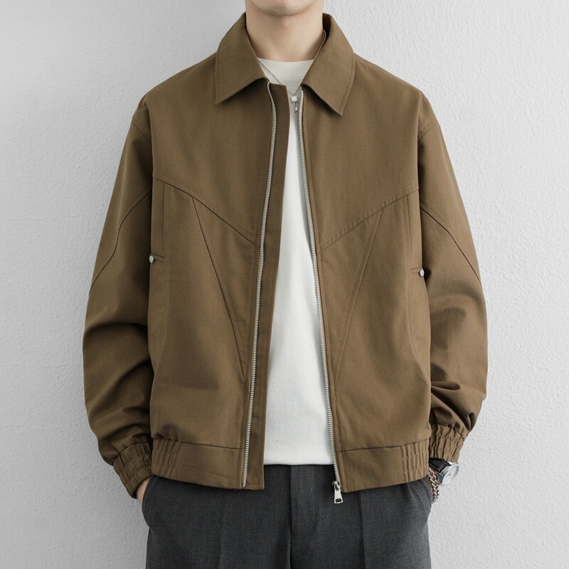 2026 New High-Quality Plus-Size American Style Turn-Down Collar Spring/Autumn Maillard Jacket Retro Coat for Men 2026 New High-Quality Plus-Size American Style Turn-Down Collar Spring/Autumn Maillard Jacket Retro Coat for Men
