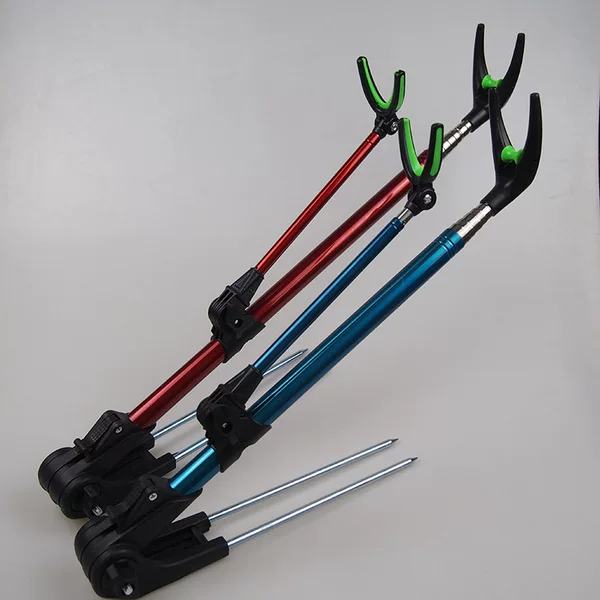 Stainless Steel Bold Fishing Bracket Turret Fishing Rod Rack Fishing Box Ground Insert Dual-Purpose Bracket Turret Bracket Fishing Gear