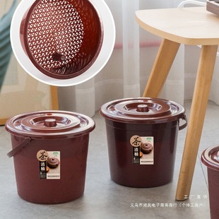 Tea Bucket, Tea Residue Bucket, Tea Table Waste Water Bucket, Tea Leaf Filter Bucket, Household Tea Bucket, Square Tea Bucket, Tea Bucket for Pouring Water