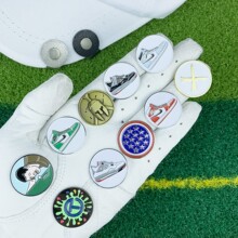 新款高尔夫用品配件金属帽夹maker球标Golf Ball Marker Hat Clip