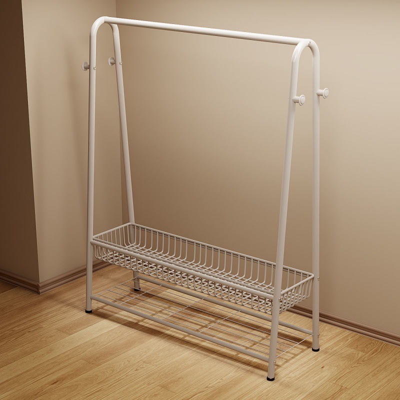 Clothes Rack Floor-Standing Bedroom Household Coat Rack Simple Clothes Rack Clothes Drying Rack Indoor Storage Rack Clothes Rod