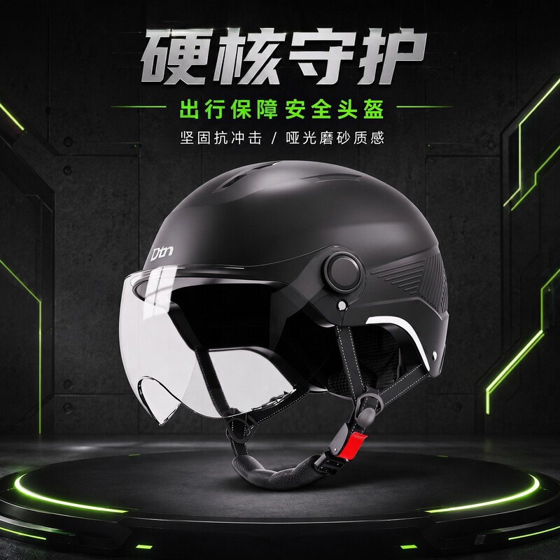 New National Standard 3C Certified Electric Motorcycle Helmet, Electric Scooter Half Helmet, Summer Sun Protection Safety Helmet for Commuting New National Standard 3C Certified Electric Motorcycle Helmet, Electric Scooter Half Helmet, Summer Sun Protection Safety Helmet for Commuting