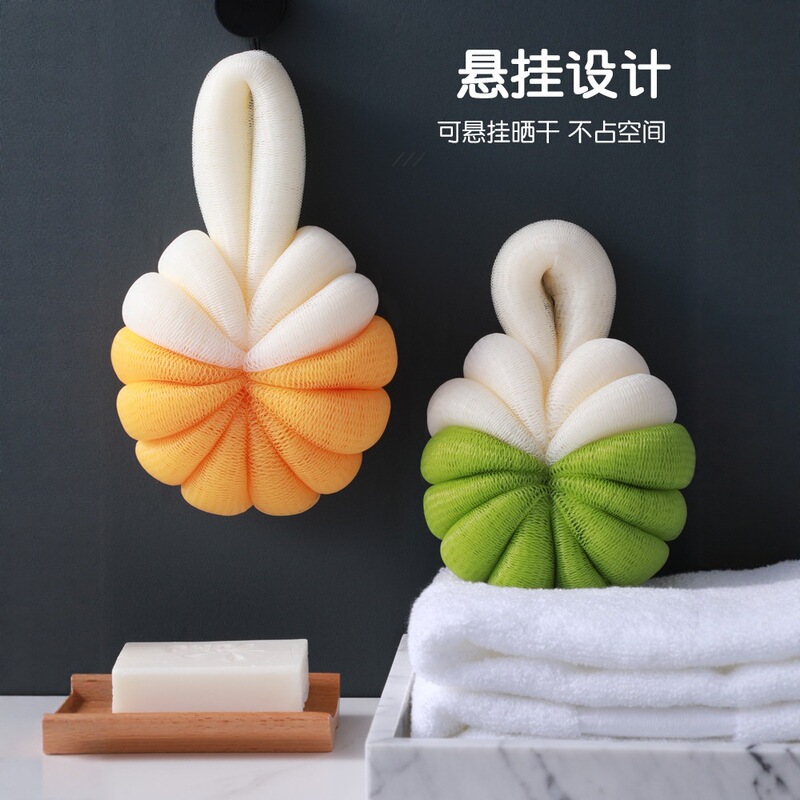 High-Quality Pumpkin Bath Ball, Cute Bath Ball, High-End Back Rub Bath Artifact, Toiletries Wholesale